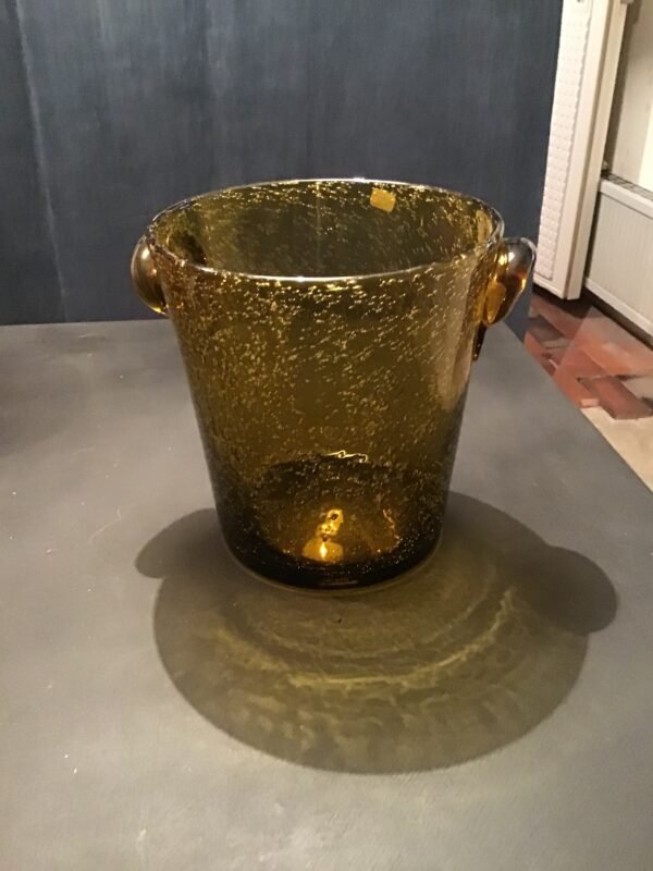 Seau à glace en verre bulle
